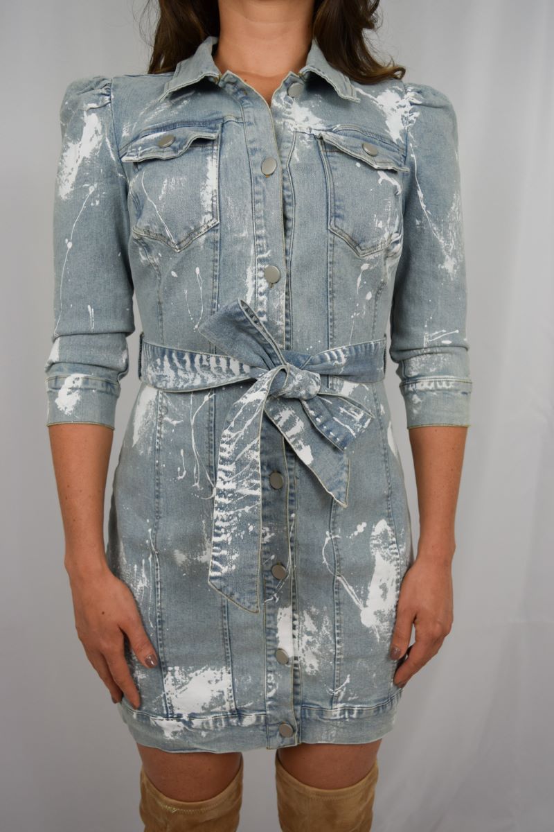 mini denim dress 